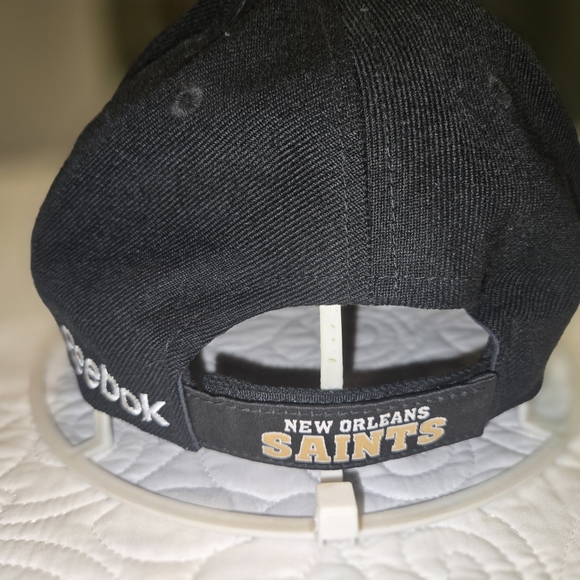 New Orleans Saints NFL Reebok Black on Field Cap One Size Fits All Adjustable - Picture 3 of 8